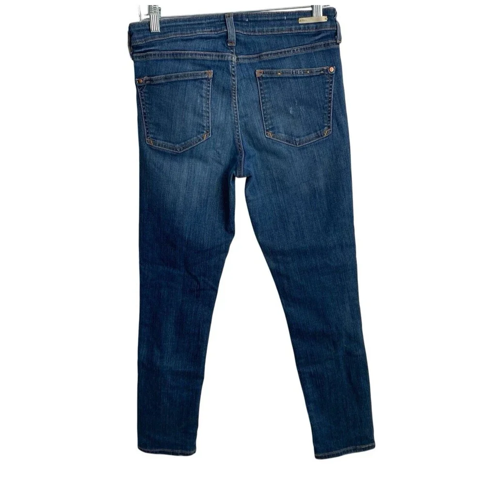Pilcro And The Letterpress Jeans Womens 29 STET Dark Wash Mid-Rise‎ Regular Fit